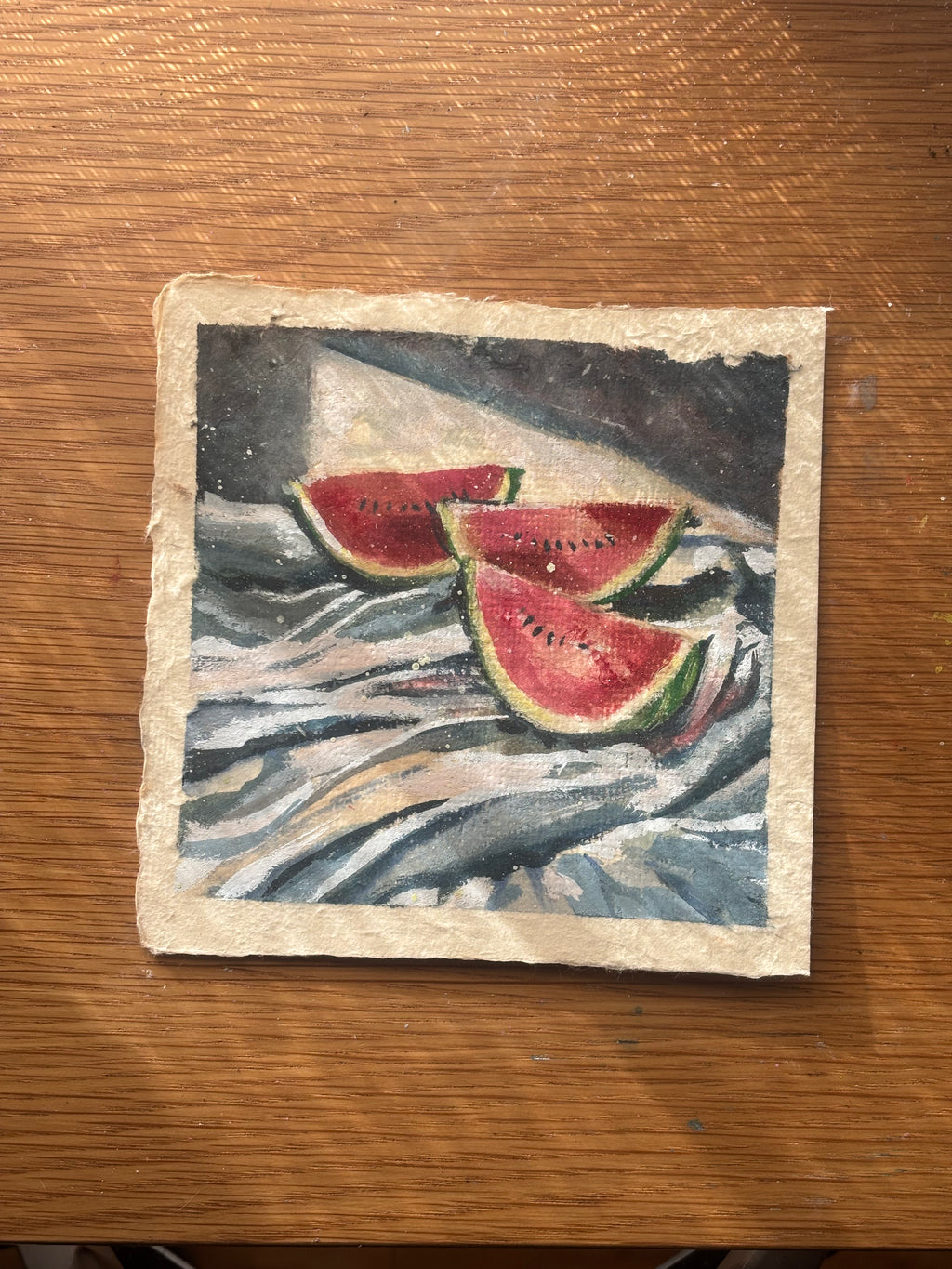Watermelon on cloth