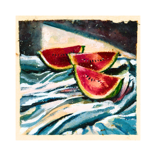 Watermelon on cloth