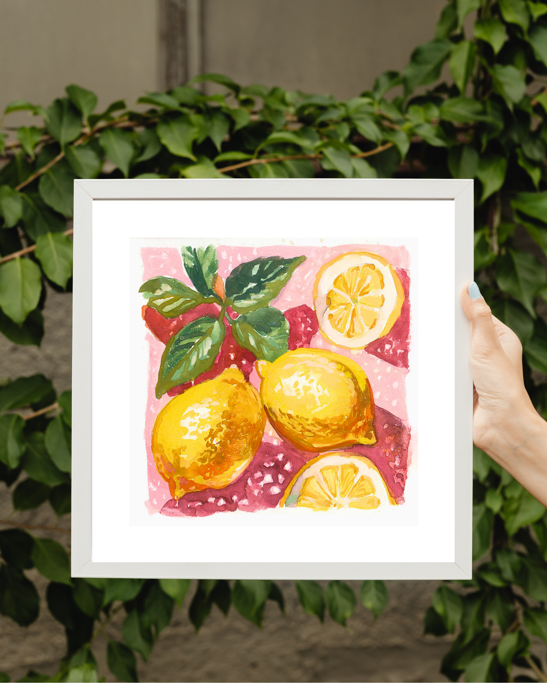 Still Life with Lemons and Basil